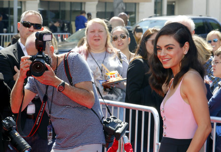 Mila Kunis at the World premiere of 'Wonder Park' held at the Regency Bruin Theatre in Westwood, USA on March 10, 2019.のeditorial素材