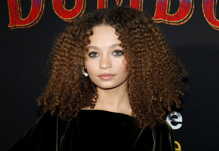 Nico Parker at the World premiere of 'Dumbo' held at the El Capitan Theatre in Hollywood, USA on March 11, 2019.のeditorial素材