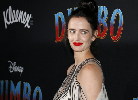 Eva Green at the World premiere of 'Dumbo' held at the El Capitan Theatre in Hollywood, USA on March 11, 2019.のeditorial素材