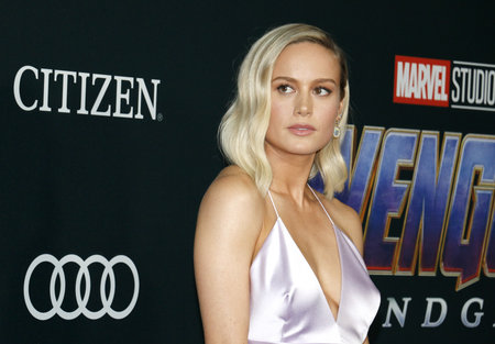 Brie Larson at the World premiere of 'Avengers: Endgame' held at the LA Convention Center in Los Angeles, USA on April 22, 2019.のeditorial素材