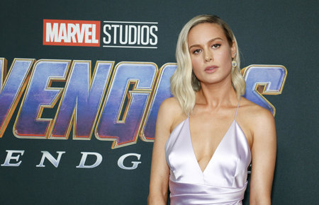 Brie Larson at the World premiere of 'Avengers: Endgame' held at the LA Convention Center in Los Angeles, USA on April 22, 2019.のeditorial素材