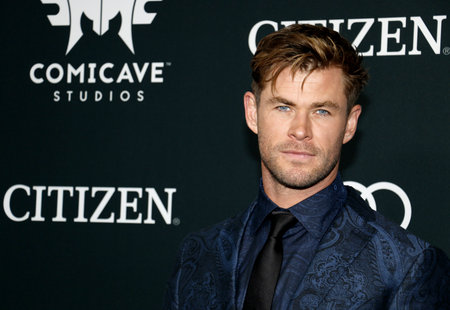 Chris Hemsworth at the World premiere of 'Avengers: Endgame' held at the LA Convention Center in Los Angeles, USA on April 22, 2019.のeditorial素材