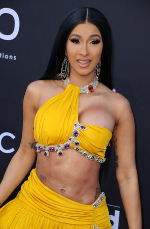 Cardi B at the 2019 Billboard Music Awards held at the MGM Grand Garden Arena in Las Vegas, USA on May 1, 2019.のeditorial素材