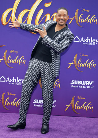 Will Smith at the Los Angeles premiere of 'Aladdin' held at the El Capitan Theatre in Hollywood, USA on May 21, 2019.のeditorial素材