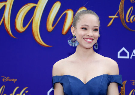 Shelby Simmons at the Los Angeles premiere of 'Aladdin' held at the El Capitan Theatre in Hollywood, USA on May 21, 2019.のeditorial素材