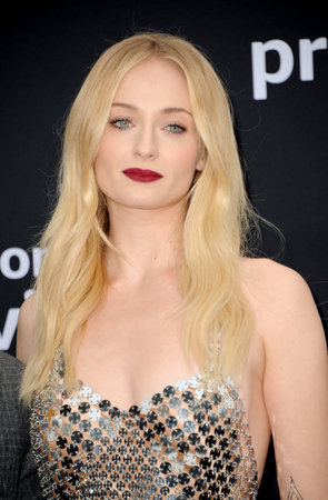Sophie Turner at the premiere of Amazon Prime Video's 'Chasing Happiness' held at the Regency Bruin Theatre in Westwood, USA on June 3, 2019.のeditorial素材