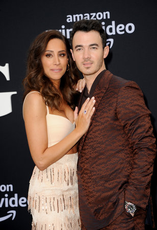 Kevin Jonas and Danielle Jonas at the premiere of Amazon Prime Video's 'Chasing Happiness' held at the Regency Bruin Theatre in Westwood, USA on June 3, 2019.のeditorial素材