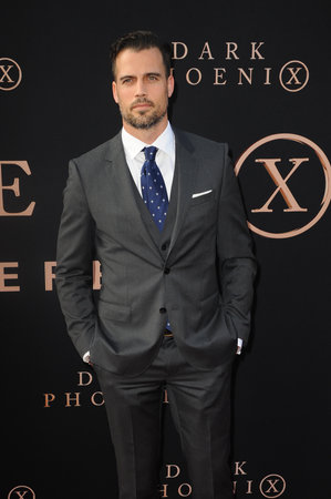 Thomas Beaudoin at the Los Angeles premiere of 'Dark Phoenix' held at the TCL Chinese Theatre in Hollywood, USA on June 4, 2019.のeditorial素材