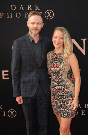 Shawn Ashmore and Dana Wasdin at the Los Angeles premiere of 'Dark Phoenix' held at the TCL Chinese Theatre in Hollywood, USA on June 4, 2019.のeditorial素材