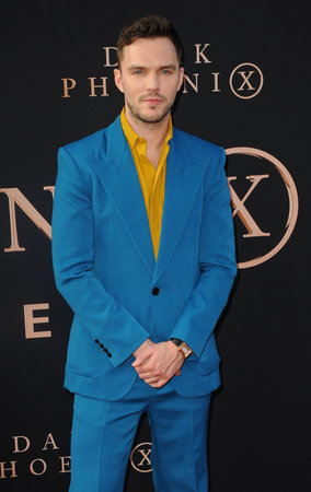 Nicholas Hoult at the Los Angeles premiere of 'Dark Phoenix' held at the TCL Chinese Theatre in Hollywood, USA on June 4, 2019.のeditorial素材