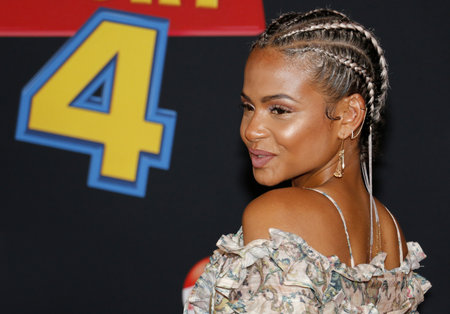 Christina Milian at the World premiere of 'Toy Story 4' held at the El Capitan Theater in Hollywood, USA on June 11, 2019.のeditorial素材