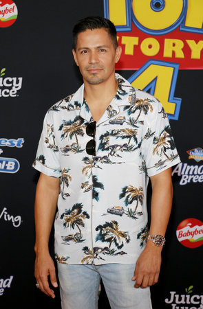Jay Hernandez at the World premiere of 'Toy Story 4' held at the El Capitan Theater in Hollywood, USA on June 11, 2019.のeditorial素材