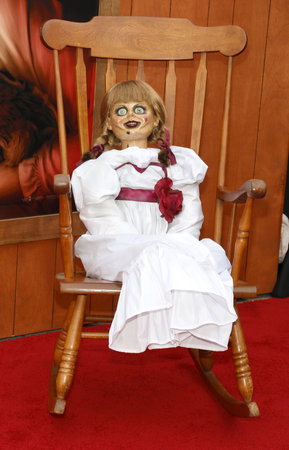 Annabelle the doll at the Los Angeles premiere of 'Annabelle Comes Home' held at the Regency Village Theatre in Westwood, USA on June 20, 2019.のeditorial素材