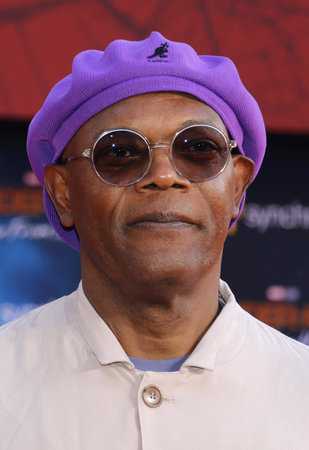 Samuel L. Jackson at the World premiere of 'Spider-Man Far From Home' held at the TCL Chinese Theatre in Hollywood, USA on June 26, 2019.のeditorial素材