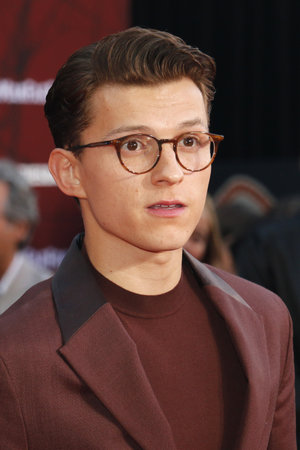 Tom Holland at the World premiere of 'Spider-Man Far From Home' held at the TCL Chinese Theatre in Hollywood, USA on June 26, 2019.のeditorial素材