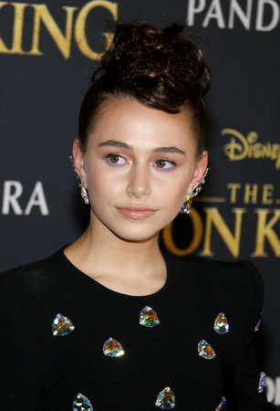 Sky Katz at the World premiere of 'The Lion King' held at the Dolby Theatre in Hollywood, USA on July 9, 2019.のeditorial素材