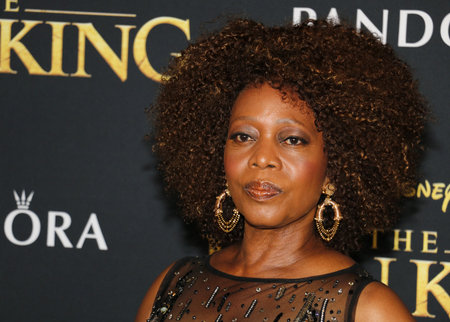 Alfre Woodard at the World premiere of 'The Lion King' held at the Dolby Theatre in Hollywood, USA on July 9, 2019.のeditorial素材