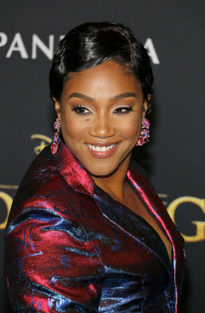 Tiffany Haddish at the World premiere of 'The Lion King' held at the Dolby Theatre in Hollywood, USA on July 9, 2019.のeditorial素材