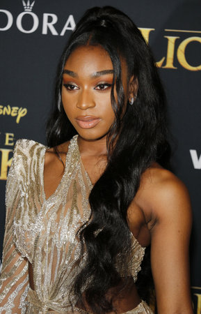 Normani at the World premiere of 'The Lion King' held at the Dolby Theatre in Hollywood, USA on July 9, 2019.のeditorial素材