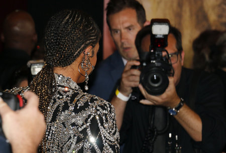 Beyonce at the World premiere of 'The Lion King' held at the Dolby Theatre in Hollywood, USA on July 9, 2019.のeditorial素材