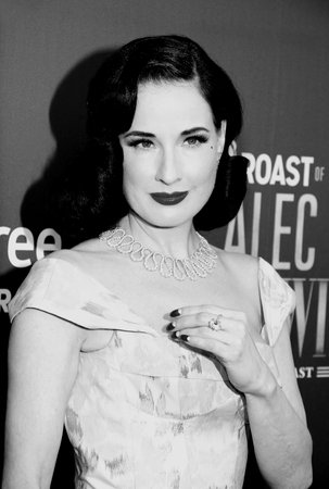 Dita Von Teese at the Comedy Central Roast of Alec Baldwin held at the Saban Theatre in Beverly Hills, USA on September 7, 2019.のeditorial素材