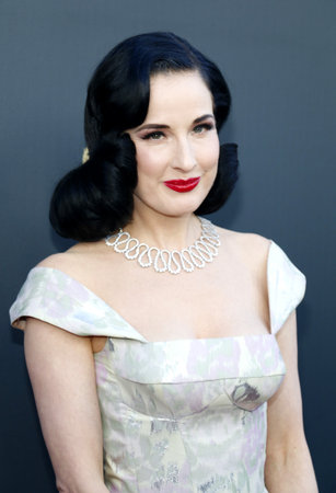 Dita Von Teese at the Comedy Central Roast of Alec Baldwin held at the Saban Theatre in Beverly Hills, USA on September 7, 2019.のeditorial素材