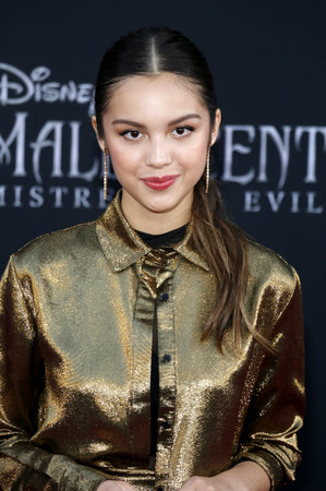 Olivia Rodrigo at the World premiere of Disney's 'Maleficent: Mistress Of Evil' held at the El Capitan Theatre in Hollywood, USA on September 30, 2019.のeditorial素材