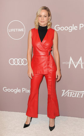 Brie Larson at the Variety's 2019 Power Of Women held at the Beverly Wilshire Four Seasons Hotel in Beverly Hills, USA on October 11, 2019.のeditorial素材