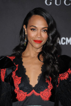 Zoe Saldana at the 2019 LACMA Art + Film Gala Presented By Gucci held at the LACMA in Los Angeles, USA on November 2, 2019.のeditorial素材