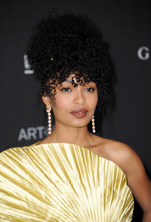 Yara Shahidi at the 2019 LACMA Art + Film Gala Presented By Gucci held at the LACMA in Los Angeles, USA on November 2, 2019.のeditorial素材