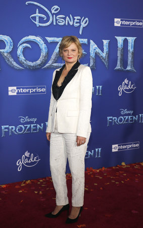 Martha Plimpton at the World premiere of Disney's 'Frozen 2' held at the Dolby Theatre in Hollywood, USA on November 7, 2019.のeditorial素材
