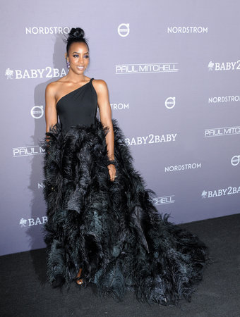 Kelly Rowland at the 2019 Baby2Baby Gala Presented By Paul Mitchell held at the 3LABS in Culver City, USA on November 9, 2019.のeditorial素材
