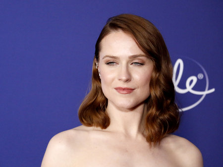 Evan Rachel Wood at the World premiere of Disney's 'Frozen 2' held at the Dolby Theatre in Hollywood, USA on November 7, 2019.のeditorial素材