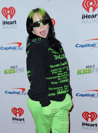 Billie Eilish at the KIIS FM's Jingle Ball 2019 held at the Forum in Inglewood, USA on December 6, 2019.のeditorial素材