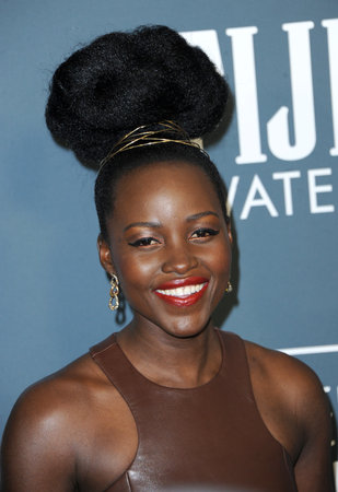 Lupita Nyong'o at the 25th Annual Critics' Choice Awards held at the Barker Hangar in Santa Monica, USA on January 12, 2020.のeditorial素材
