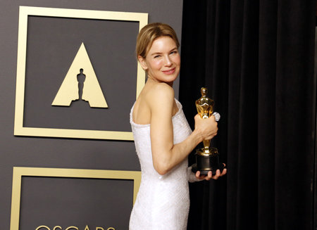 RenÃ©e Zellweger at the 92nd Academy Awards - Press Room held at the Dolby Theatre in Hollywood, USA on February 9, 2020.のeditorial素材