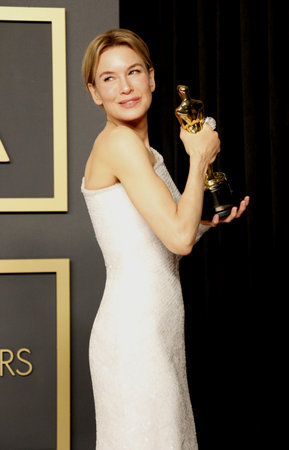 RenÃ©e Zellweger at the 92nd Academy Awards - Press Room held at the Dolby Theatre in Hollywood, USA on February 9, 2020.のeditorial素材
