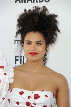 Zazie Beetz at the 35th Annual Film Independent Spirit Awards held at the Santa Monica Beach in Santa Monica, USA on February 8, 2020.のeditorial素材