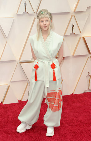 Aurora Aksnes at the 92nd Academy Awards held at the Dolby Theatre in Hollywood, USA on February 9, 2020.のeditorial素材