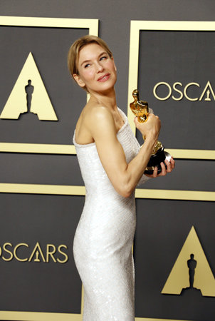 RenÃ©e Zellweger at the 92nd Academy Awards - Press Room held at the Dolby Theatre in Hollywood, USA on February 9, 2020.のeditorial素材