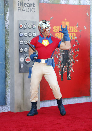 John Cena John Cena at the Los Angeles premiere of 'The Suicide Squad' held at the Regency Village Theatre in Westwood, USA on August 2, 2021.のeditorial素材