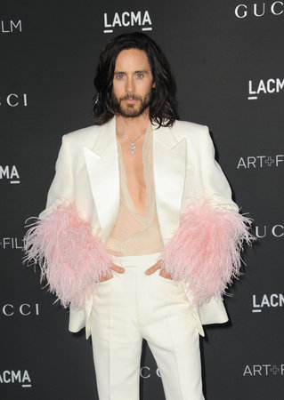 Jared Leto at the 10th Annual LACMA ART+FILM GALA Presented By Gucci held at the LACMA in Los Angeles, USA on November 6, 2021.のeditorial素材