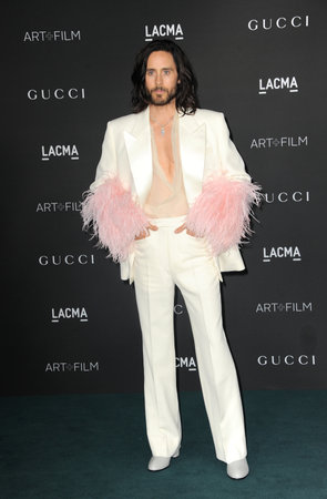 Jared Leto at the 10th Annual LACMA ART+FILM GALA Presented By Gucci held at the LACMA in Los Angeles, USA on November 6, 2021.のeditorial素材