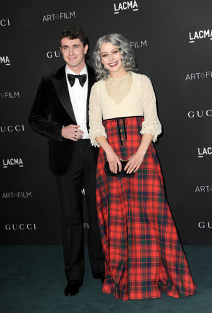 Phoebe Bridgers and Paul Mescal at the 10th Annual LACMA ART+FILM GALA Presented By Gucci held at the LACMA in Los Angeles, USA on November 6, 2021.のeditorial素材