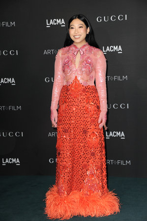 Awkwafina at the 10th Annual LACMA ART+FILM GALA Presented By Gucci held at the LACMA in Los Angeles, USA on November 6, 2021.のeditorial素材