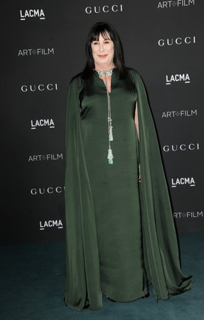 Anjelica Huston at the 10th Annual LACMA ART+FILM GALA Presented By Gucci held at the LACMA in Los Angeles, USA on November 6, 2021.のeditorial素材