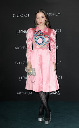 Dove Cameron at the 10th Annual LACMA ART+FILM GALA Presented By Gucci held at the LACMA in Los Angeles, USA on November 6, 2021.のeditorial素材