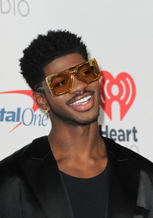 Lil Nas X at the 102.7 KIIS FM's Jingle Ball 2021 held at the Forum in Inglewood, USA on December 3, 2021.のeditorial素材