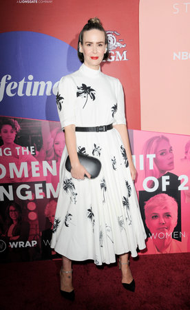 Sarah Paulson at the WrapWomen's Power Women Summit 2021 held at the London hotel in Los Angeles, USA on December 1, 2021.のeditorial素材