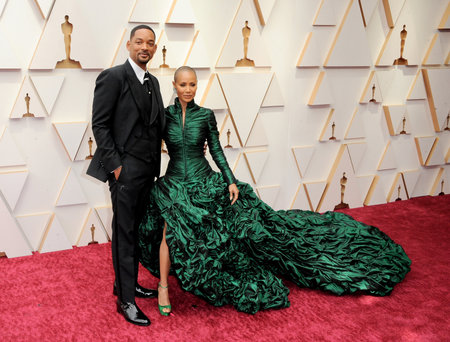 Will Smith and Jada Pinkett Smith at the 94th Annual Academy Awards held at the Dolby Theatre in Los Angeles, USA on March 27, 2022.のeditorial素材